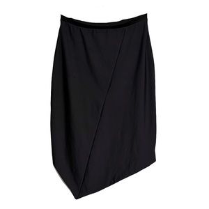 Vintage Elaine Perlov Black Asymmetrical Skirt